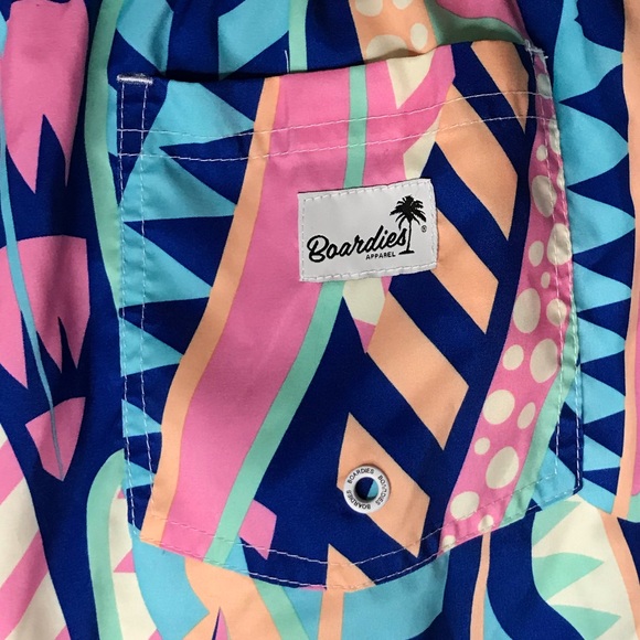 Boardies Swim Trunks Shorts Beach Swimming Mesh Liner Patterned Men’s Large - Picture 8 of 9